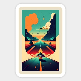 Open Road Sticker